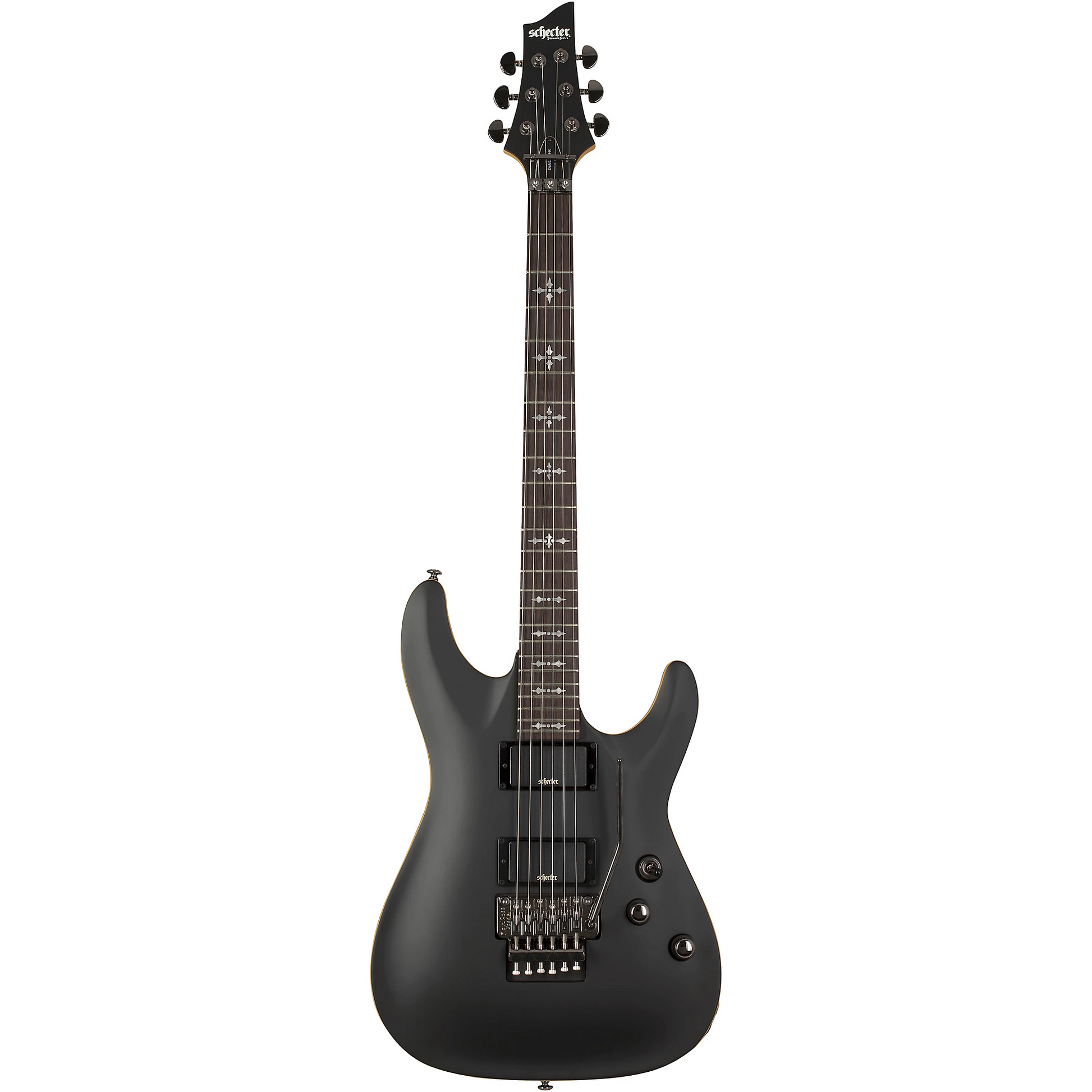 Schecter Demon-6 FR Electric Guitar in Satin Aged Black