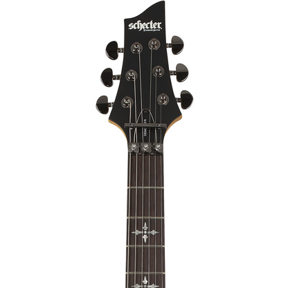 Schecter Demon-6 FR Electric Guitar in Satin Aged Black