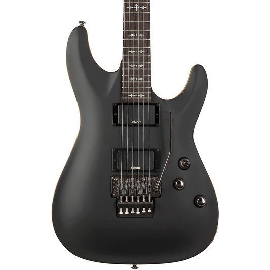 Schecter Demon-6 FR Electric Guitar in Satin Aged Black