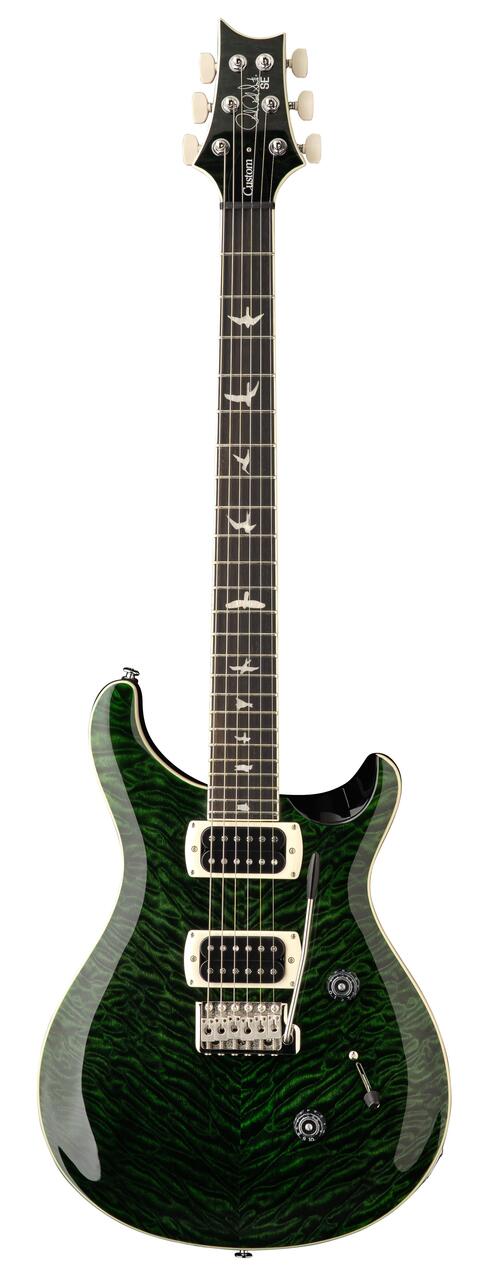 PRS SE Custom 24 Quilt Electric Guitar in Teal Black