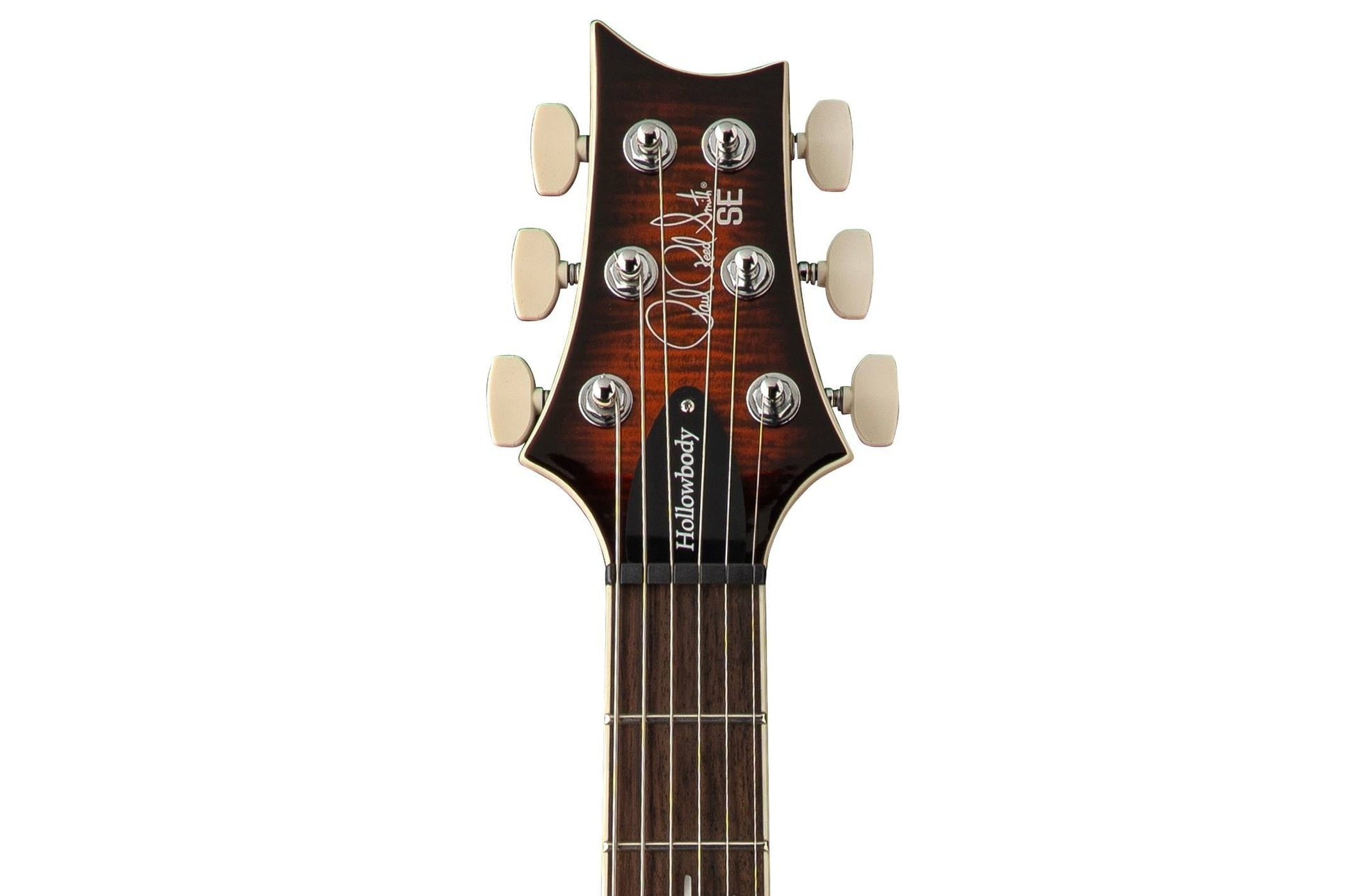 PRS SE Flatback Hollowbody I Piezo Electric Guitar in Orange Tiger Smokeburst