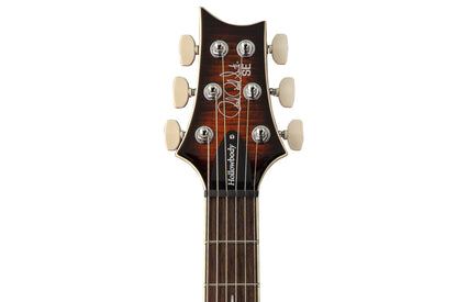 PRS SE Flatback Hollowbody I Piezo Electric Guitar in Orange Tiger Smokeburst