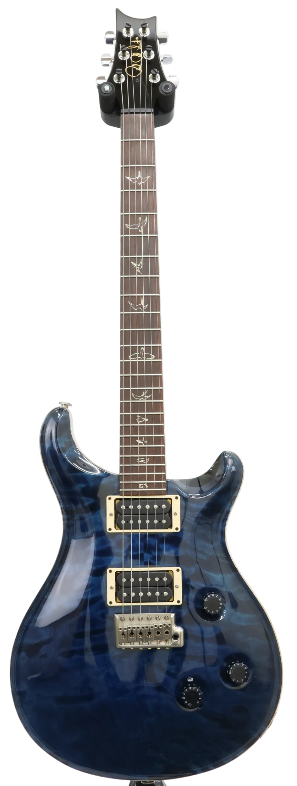 PRS Custom 24, Bird Inlays, Phase II Tuner (2009) in Whale Blue (Second Hand)