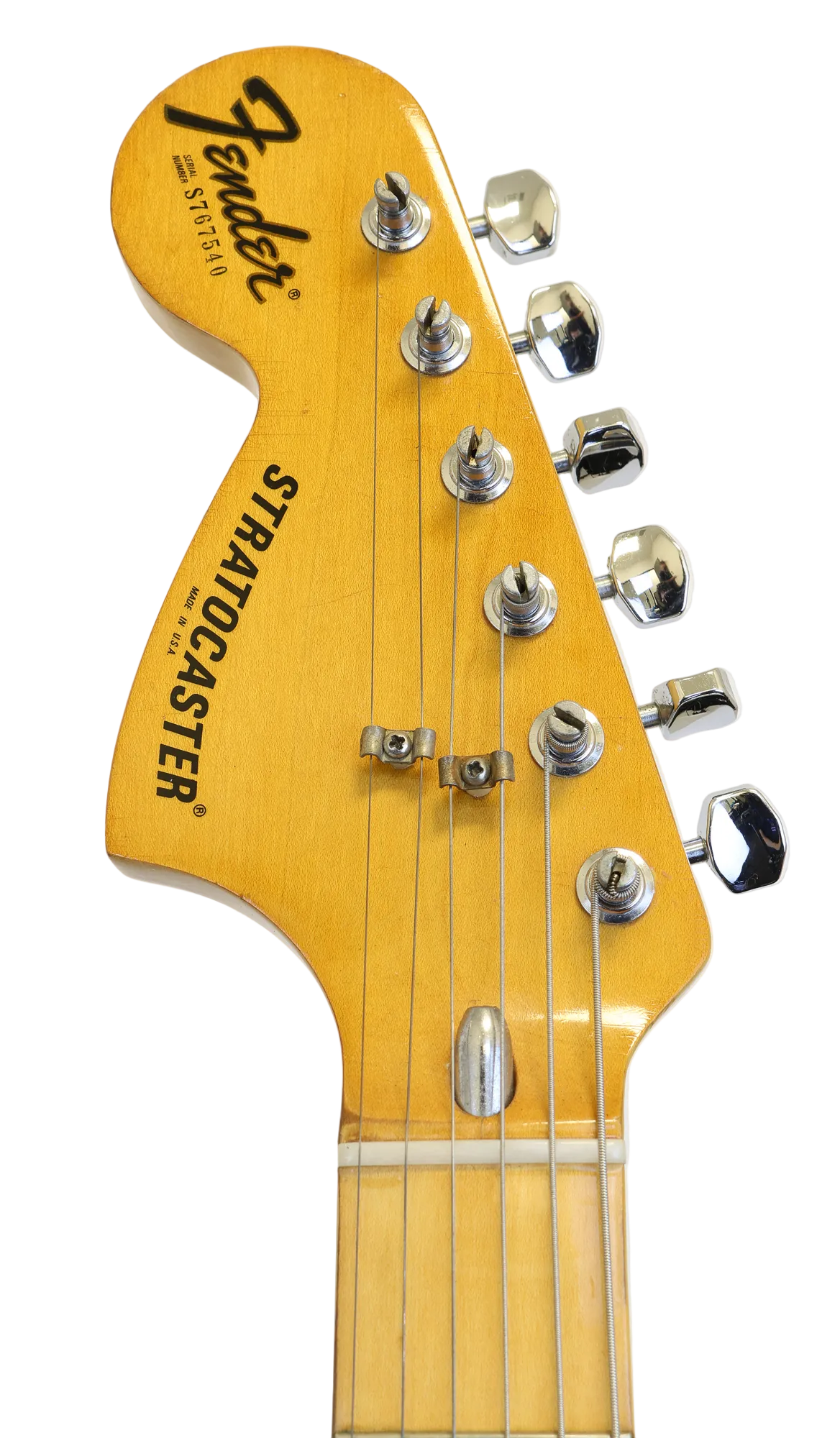 Fender Stratocaster Left-Handed, MN (1977) in Natural (Second Hand)