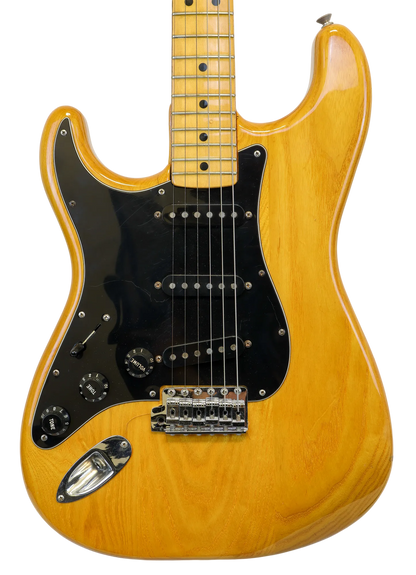 Fender Stratocaster Left-Handed, MN (1977) in Natural (Second Hand)