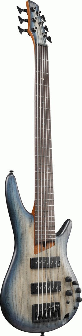 Ibanez SR606E Electric 6 String Bass in Cosmic Blue Starburst Flat