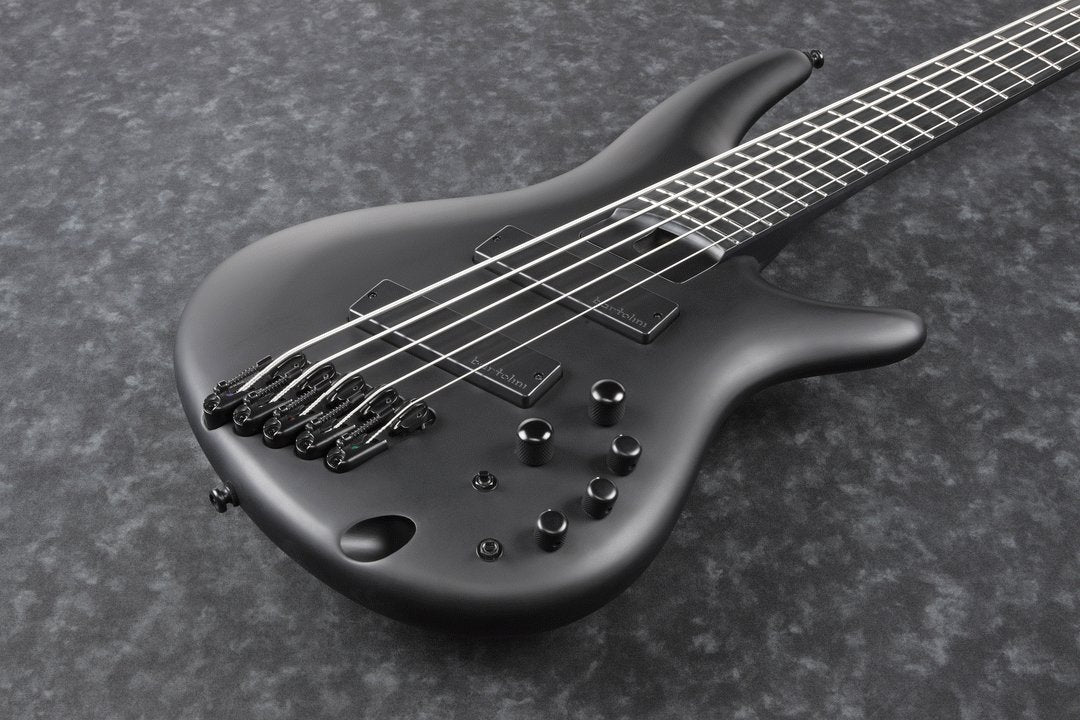 Ibanez Iron Label SRMS625EX 5 String Bass in Black Flat