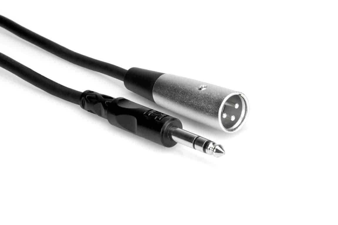 HOSA STX105M Balanced Interconnect Cable 1/4" TRS to XLR3M 5Ft