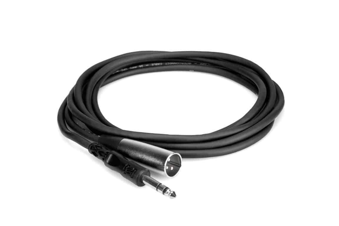 HOSA STX105M Balanced Interconnect Cable 1/4" TRS to XLR3M 5Ft
