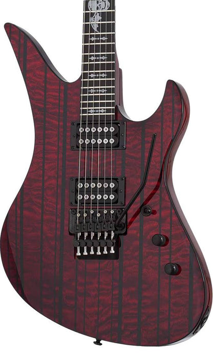 Schecter Synyster Standard Plus Electric Guitar in Transparent Deep Red