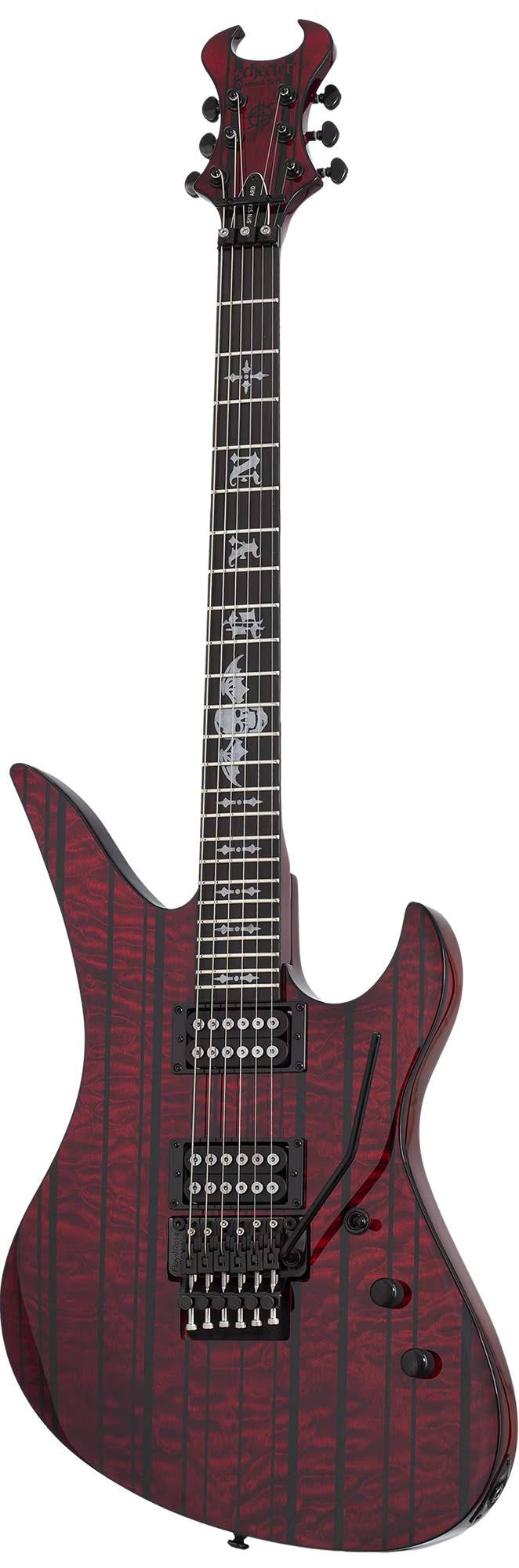 Schecter Synyster Standard Plus Electric Guitar in Transparent Deep Red