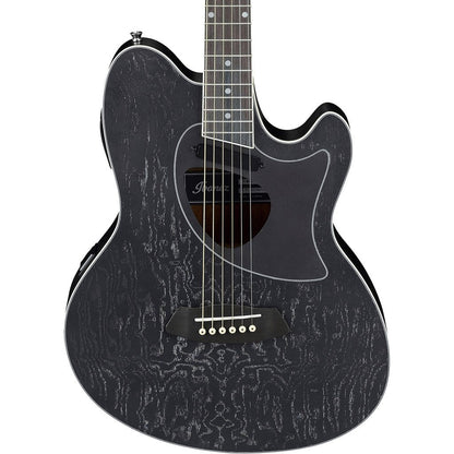Ibanez TCM50 Talman Acoustic Electric Guitar in Galaxy Black Open Pore