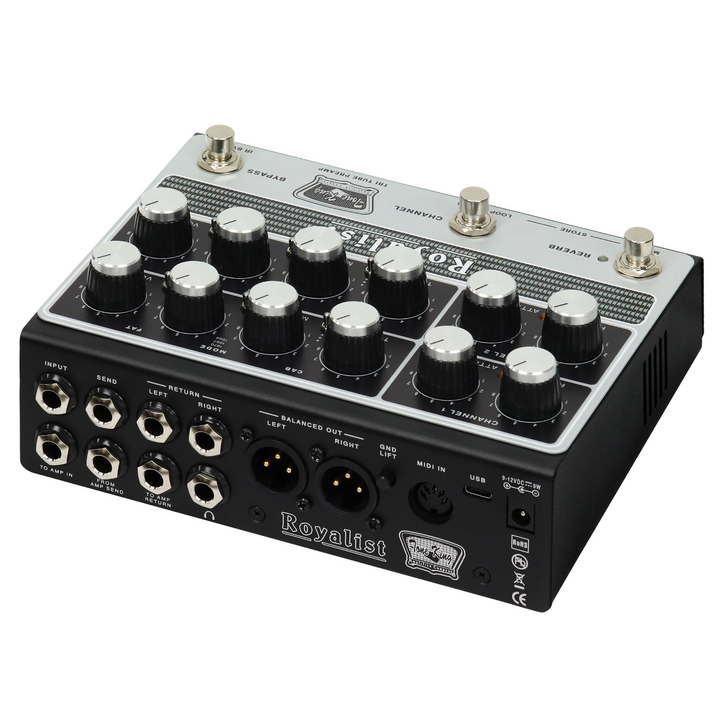 Tone King Royalist MKII Tri-Tube Preamp Pedal