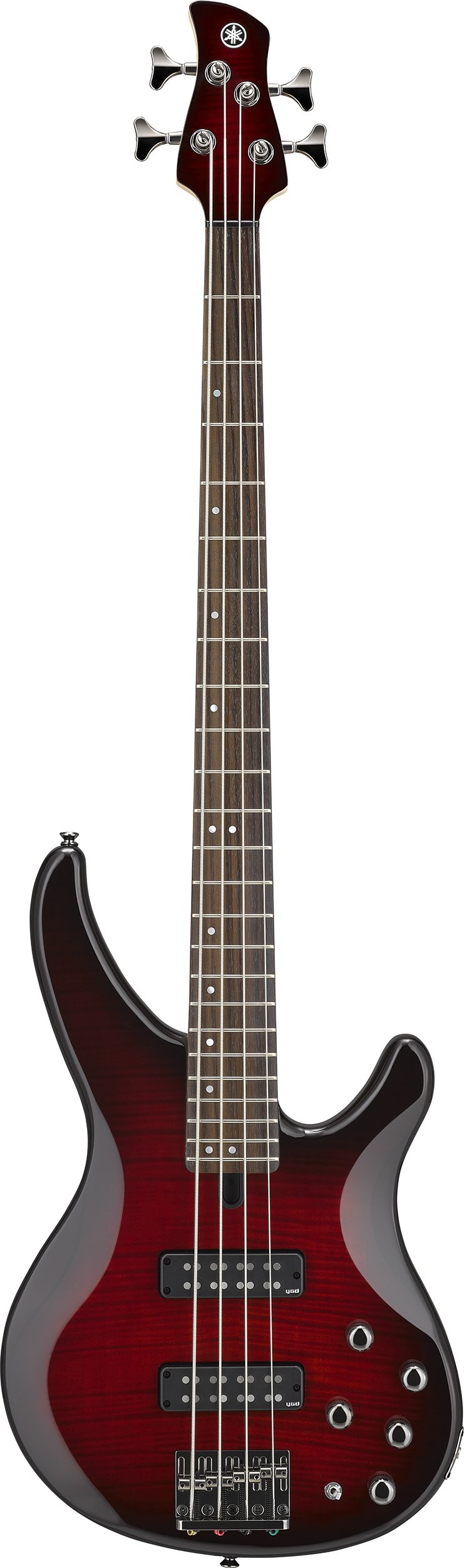 Yamaha TRBX604FM Electric Bass in Dark Red Burst