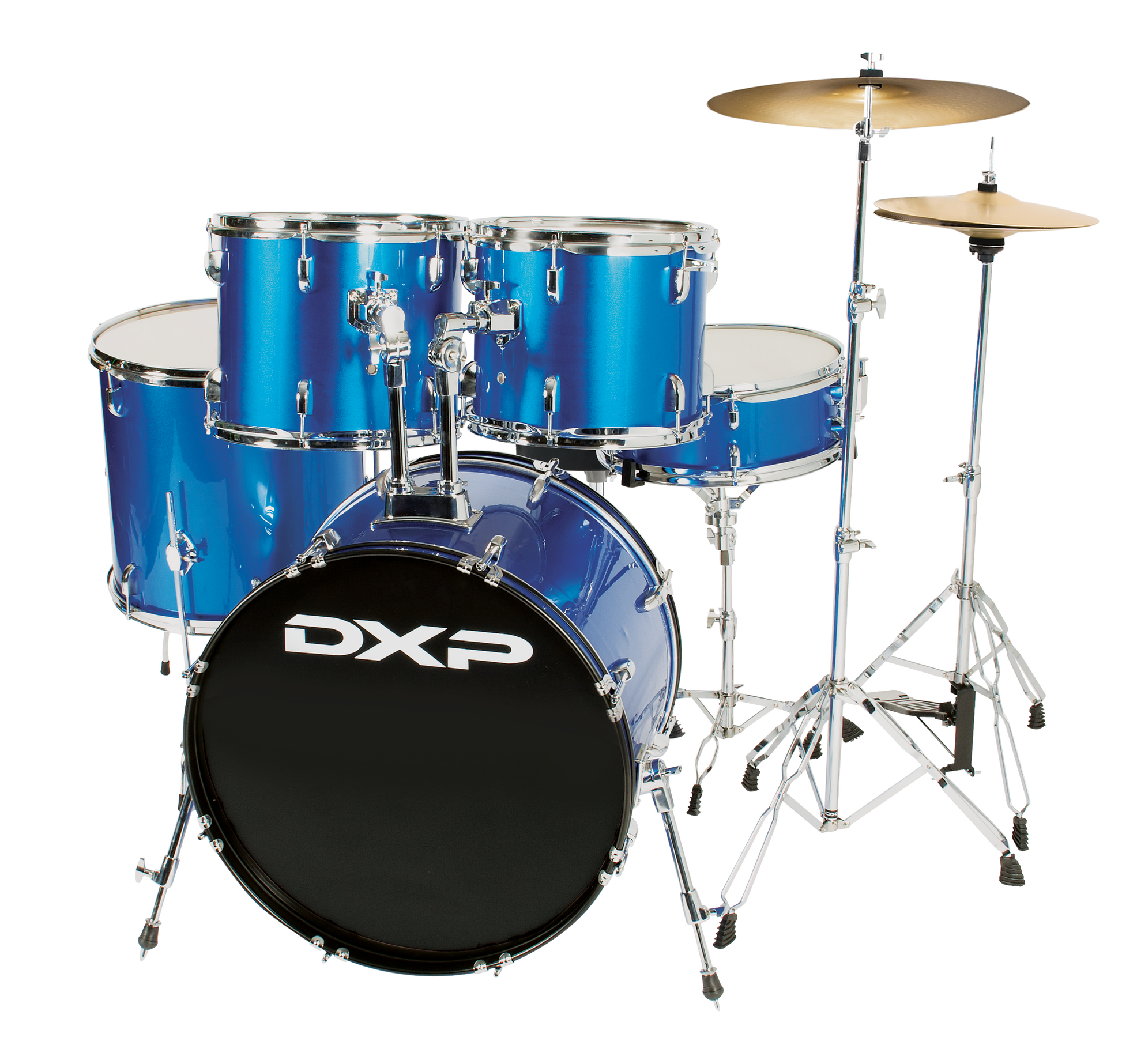DXP Fusion Plus 5 Piece Drum Kit in Metallic Blue