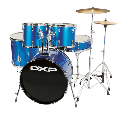 DXP Fusion Plus 5 Piece Drum Kit in Metallic Blue