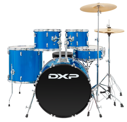 DXP Fusion Plus 5 Piece Drum Kit in Metallic Blue