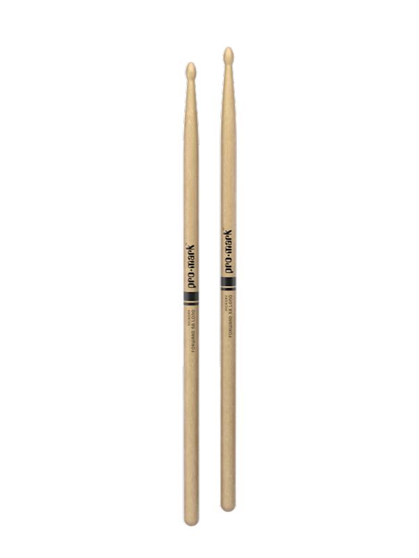 Promark Classic Forward 5A Long Lacquered Hickory Wood Tip Drumsticks