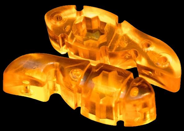 Tuner Fish TFOR4 Lug Locks 4 Pack in Orange