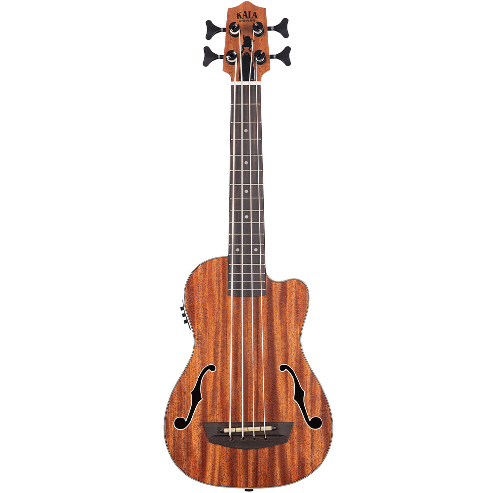 Kala Journeyman Acoustic-Electric UBass with F-Holes in Natural