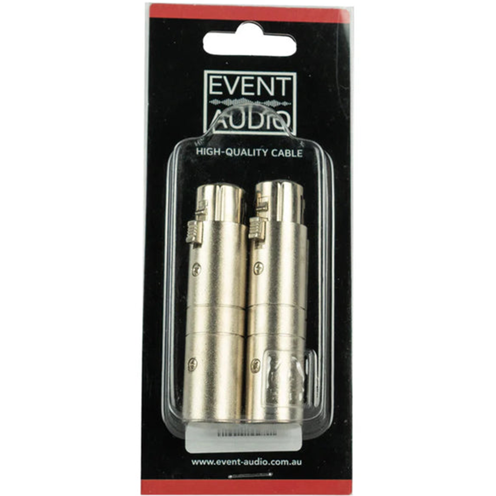 Event Lighting XLR3MXLR5F XLR 3 Pin Male to XLR 5 Pin Female Adaptors (Pair)