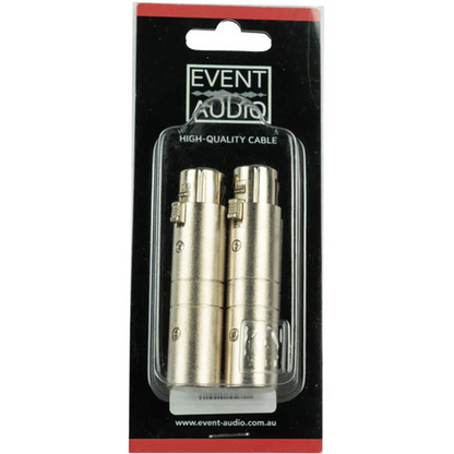 Event Lighting XLR5MXLR3F XLR 5 Pin Male to XLR 3 Pin Female Adaptors (pair)