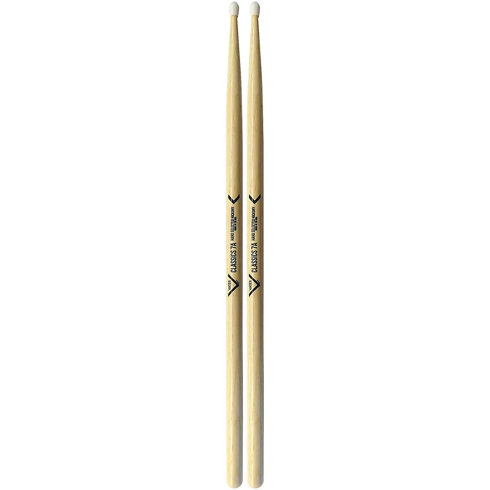 Vater VHC7AN Classics 7A American Hickroy Nylon Tip Drumsticks