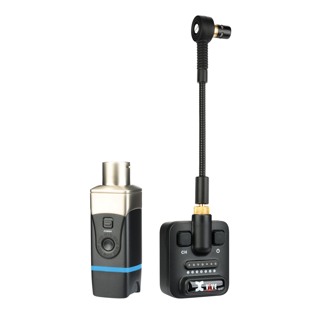 Xvive U7 Saxophone and Trumpet Wireless Microphone System in Black