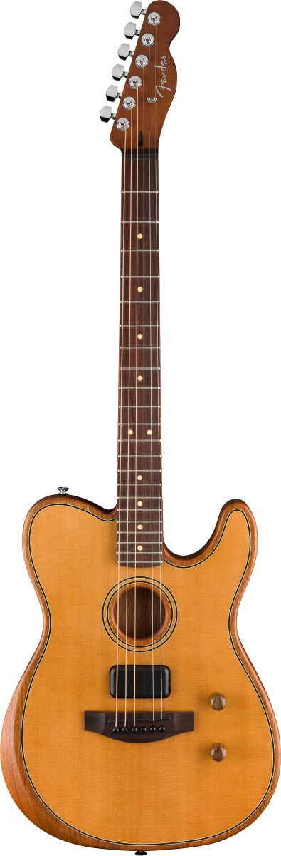 Fender Acoustasonic Standard Telecaster, Rosewood Fingerboard in Aged Natural