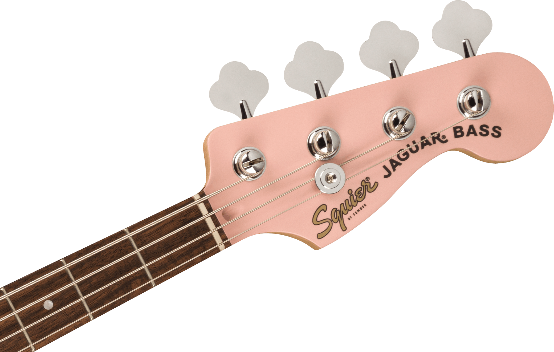 Squier FSR Affinity Series Jaguar Bass H, Laurel Fingerboard, Mint Pickguard, Matching Headstock in Shell Pink