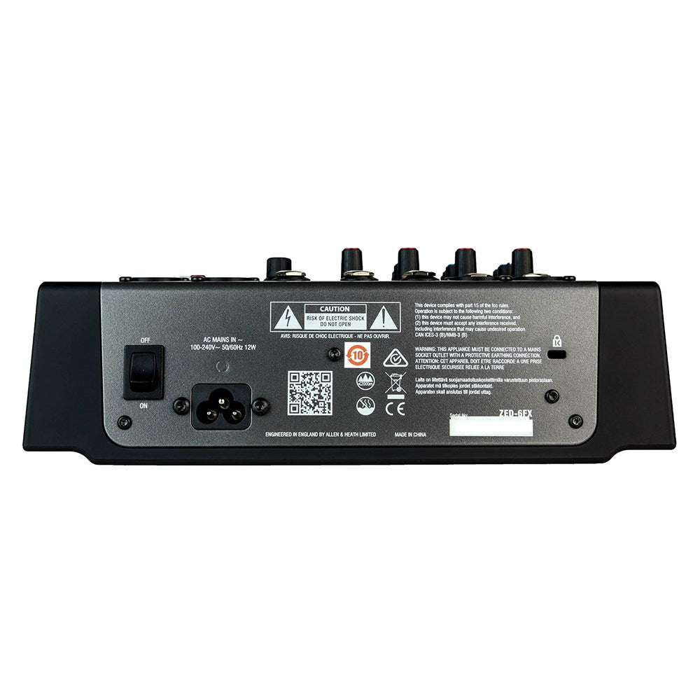 Allen & Health ZED6FX Compact 6 Input Analogue Mixer
