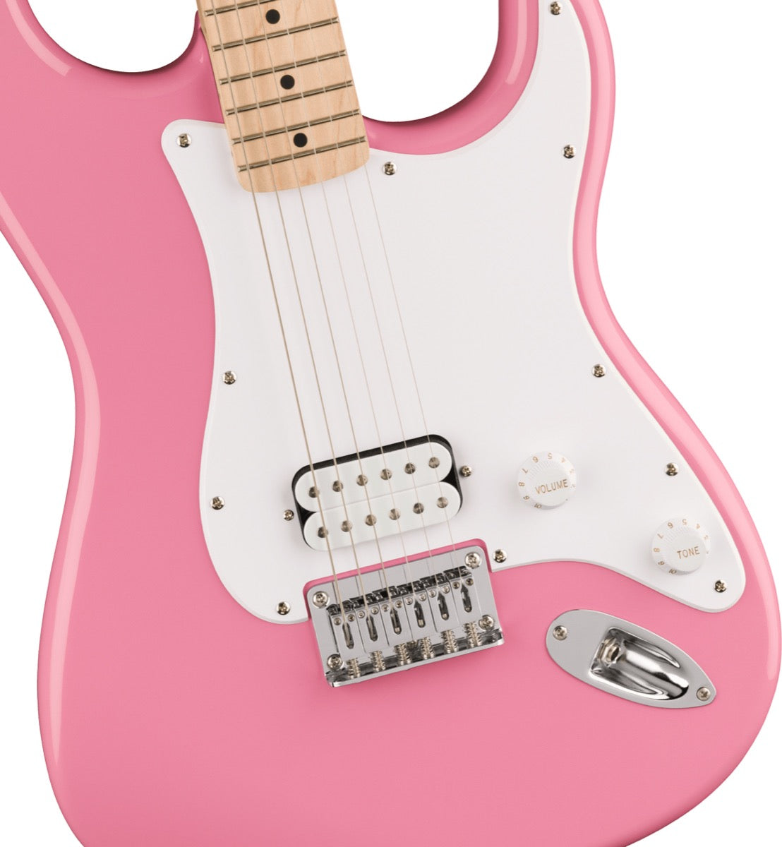 Squier Sonic Stratocaster HT H in Flash Pink