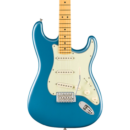 Fender American Professional Classic Stratocaster Electric Guitar, Maple Fingerboard in Faded Lake Placid Blue