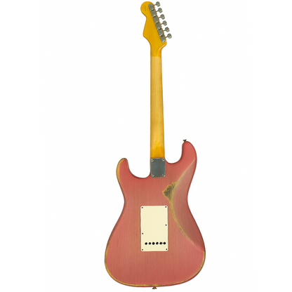 Fender Custom Shop Masterbuilt Greg Fessler 1960 Stratocaster Relic Electric Guitar in Burgundy Mist Soft Burst