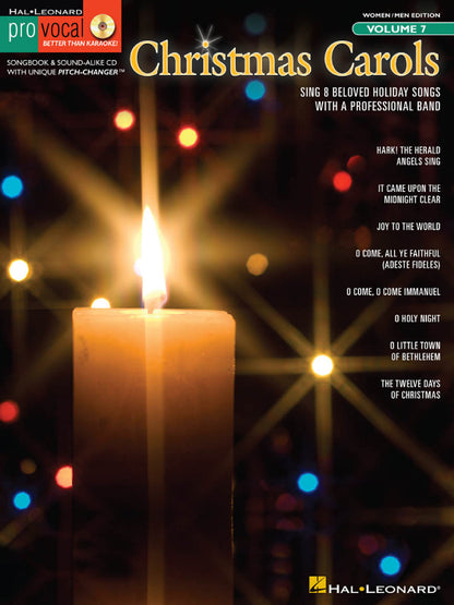 Christmas Carols Pro Vocal Male/Female Edition Volume 7 Bk/Cd