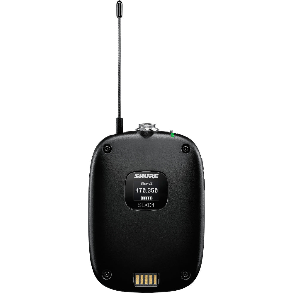 Shure SLXD14/SM35 Wireless System with SLXD1 Bodypack Transmitter and SM35 Headset Microphone Freq H57 = 520-564MHz