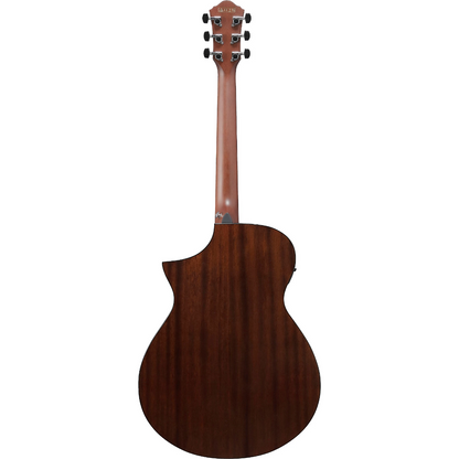 Ibanez AEWC16QA Acoustic Guitar in Transparent Emerald Burst High Gloss top, Natural High Gloss back and sides