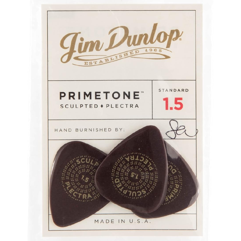 Jim Dunlop Primetone Standard Smooth Guitar Picks 1.5mm 3 pack