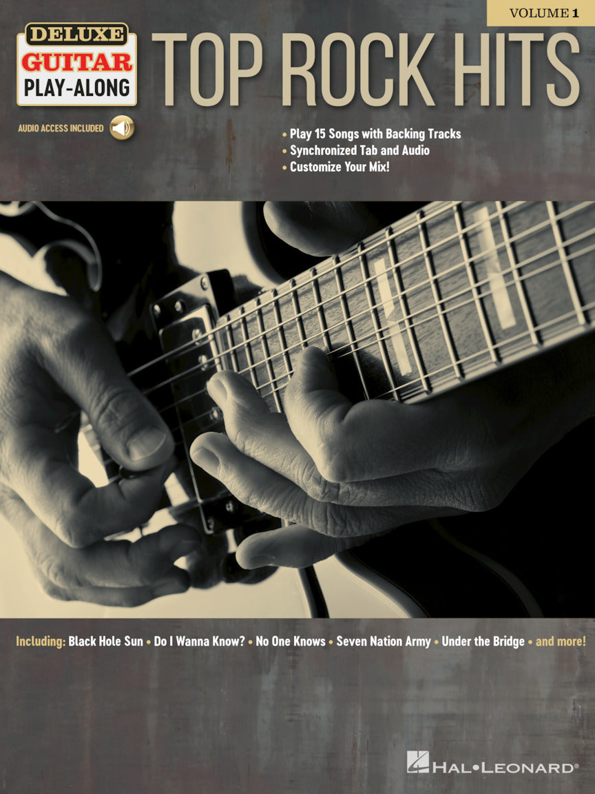 Top Rock Hits Deluxe Guitar Playalong Volume 1 BK/OLA