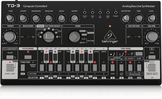 Behringer TD3 BK Analog Bass Line Synthesizer