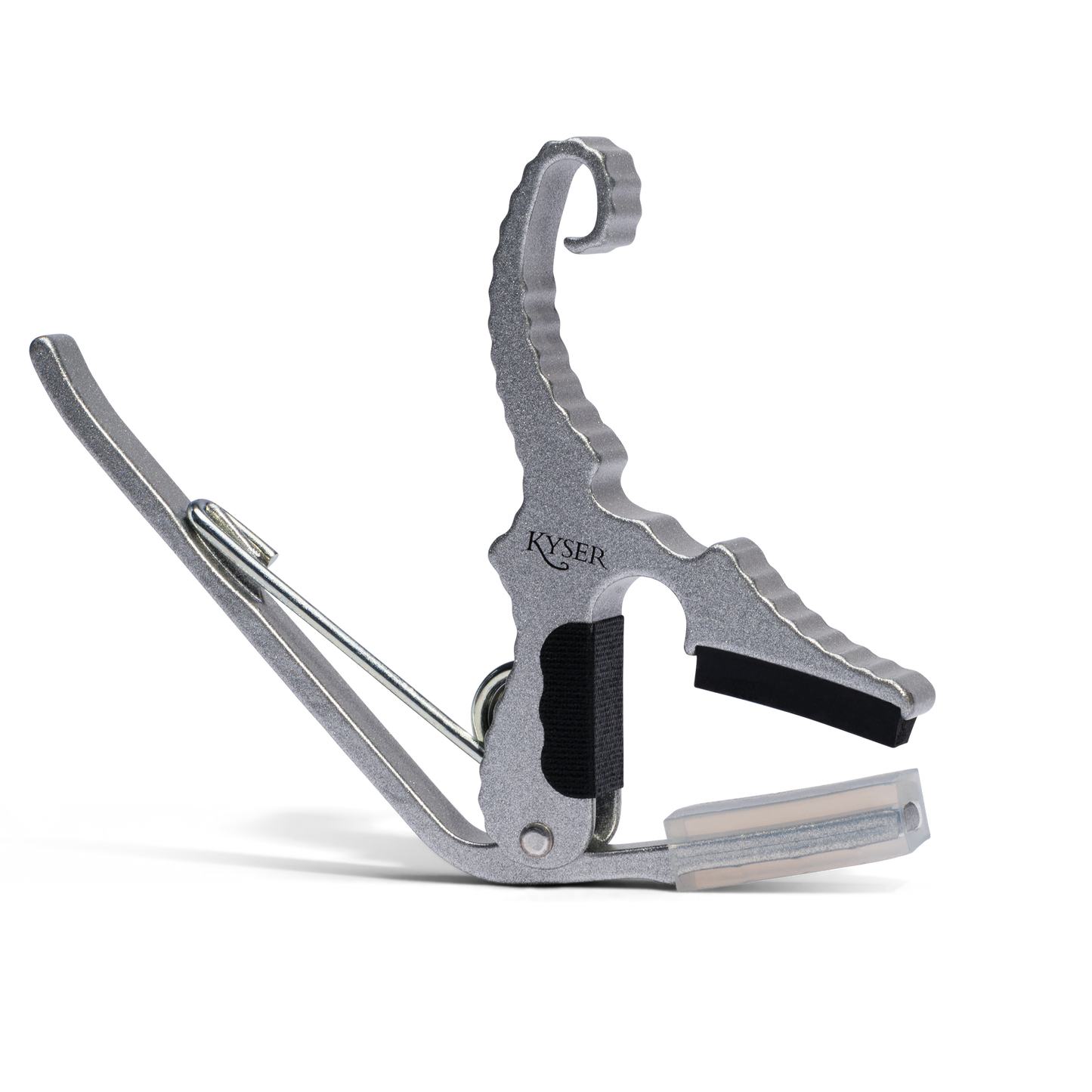 Kyser Quick Change Short Cut 3 String Partial Guitar Capo in Silver