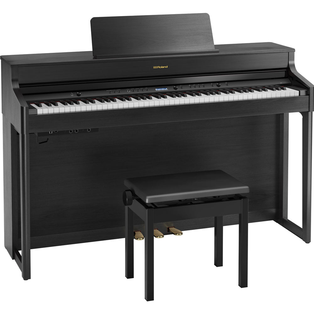Roland HP702 Digital Piano in Charcoal Black