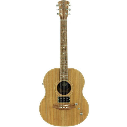 Cole Clark LL2E-BLBL-AE-HUM LL Mini TRUE HYBRID Acoustic Electric Guitar in Natural