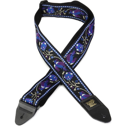 Ernie Ball Classic Jacquard Guitar Bass Strap in Purple Pleasant Pheasant