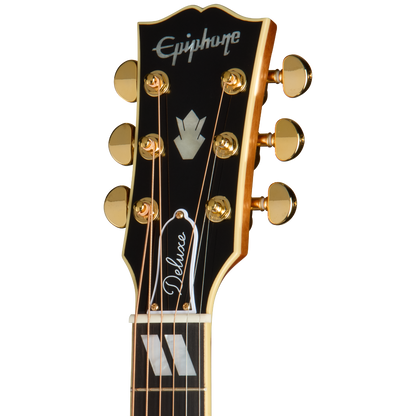 Epiphone Hummingbird Deluxe EC Acoustic Electric Guitar in Natural