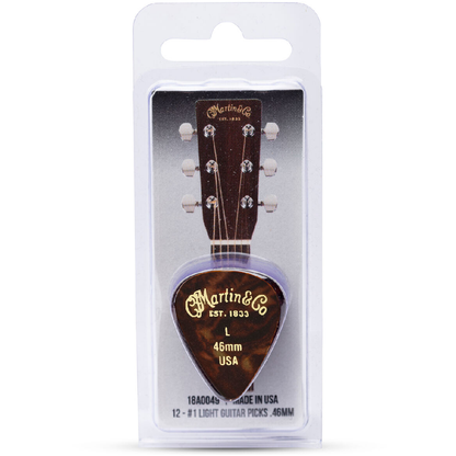 Martin Celluloid Faux Tortoise Picks .46mm 12 Pack