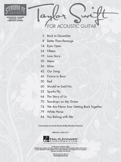 Taylor Swift for Acoustic Guitar Softcover