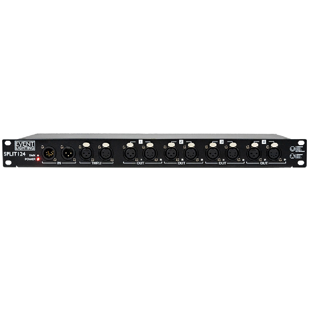 Event Lighting SPLIT 124 4 way DMX Splitter