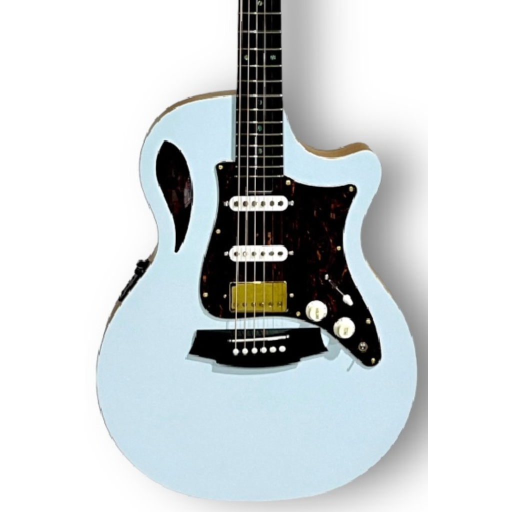 Cole Clark TL2EC-BLBLE-HSS True Hybrid model with HSS configuration in Sonic Blue