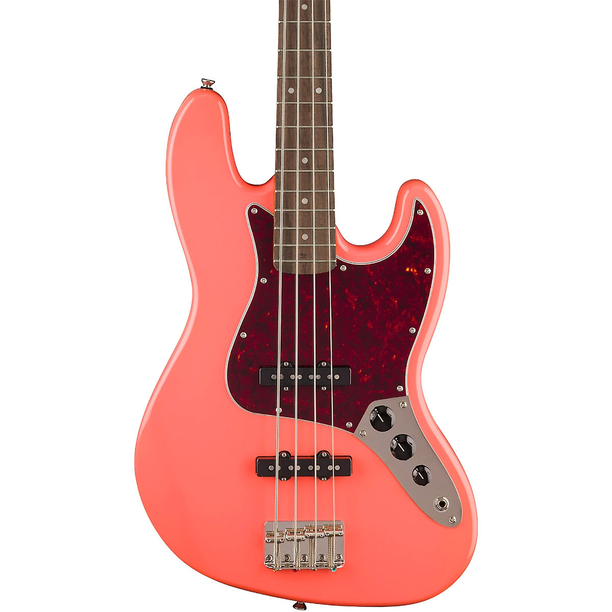 Squier Classic Vibe '60s Jazz Bass Guitar in Tahitian Coral